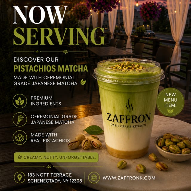 Pistachio Matcha.