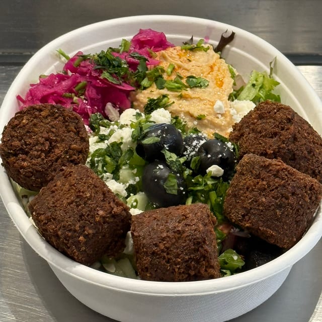 Falafel Rice Plate.