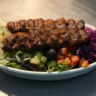 Ground Beef Kebab Salad