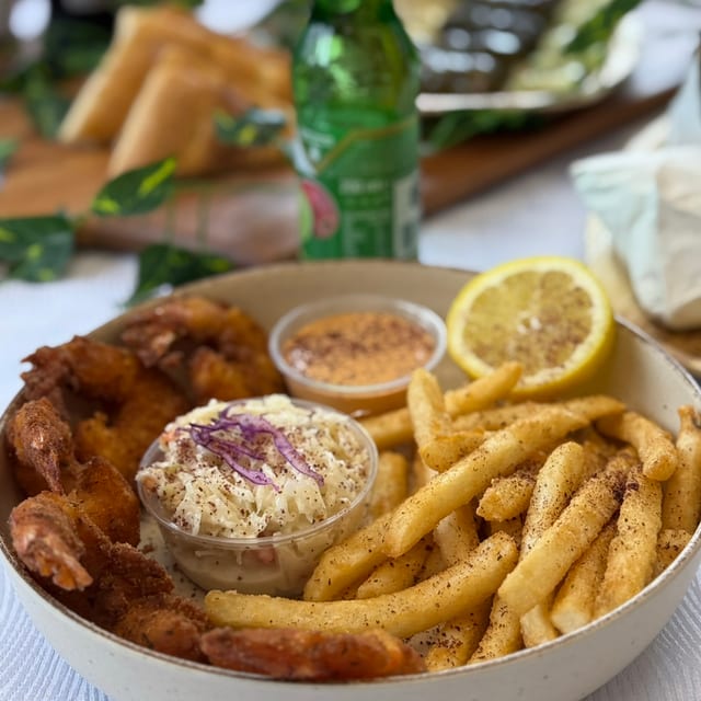 Dynamite Shrimp with Crispy FF.
