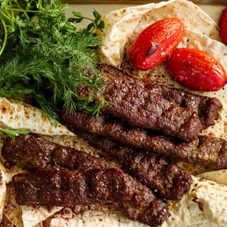 Ground Beef Kebab Wrap