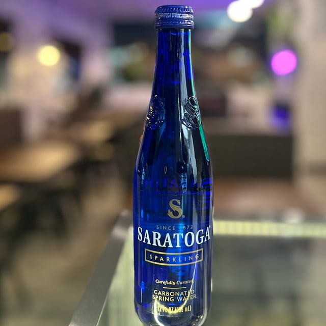 Saratoga Sparkling Water.