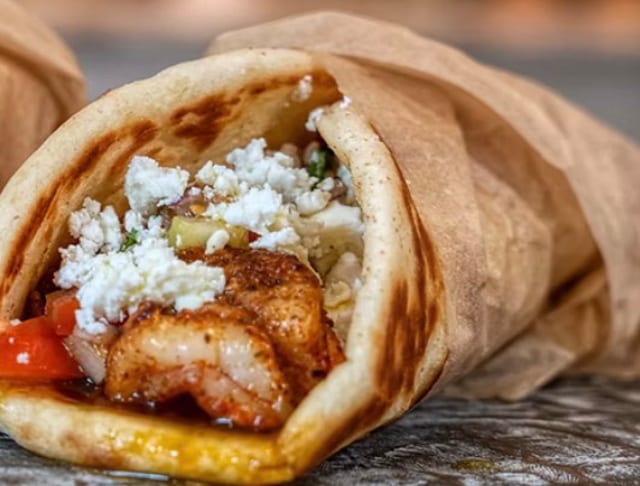 Zaffire Shrimp Wrap.