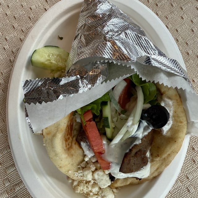 Mix of Chicken/Beef/Lamb Gyro Meal.