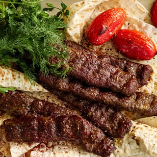 Ground Beef Kebab Wrap
