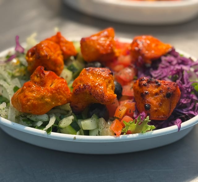 Chicken Kebab Salad.