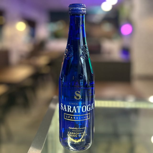 Saratoga Sparkling Water.