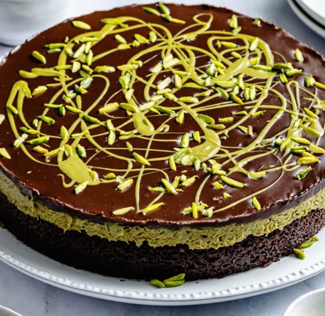 Dubai Chocolate Cake.