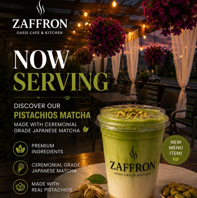 Pistachio Latte.