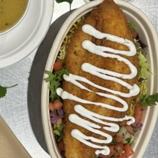 Fish Fry Rice Plate
