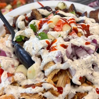 Beef Gyro Over Rice