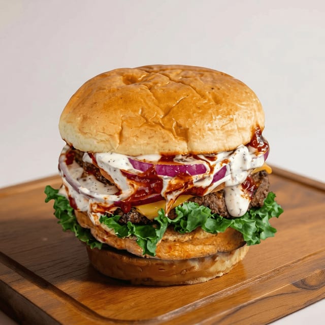 Zaffron Burger Only.