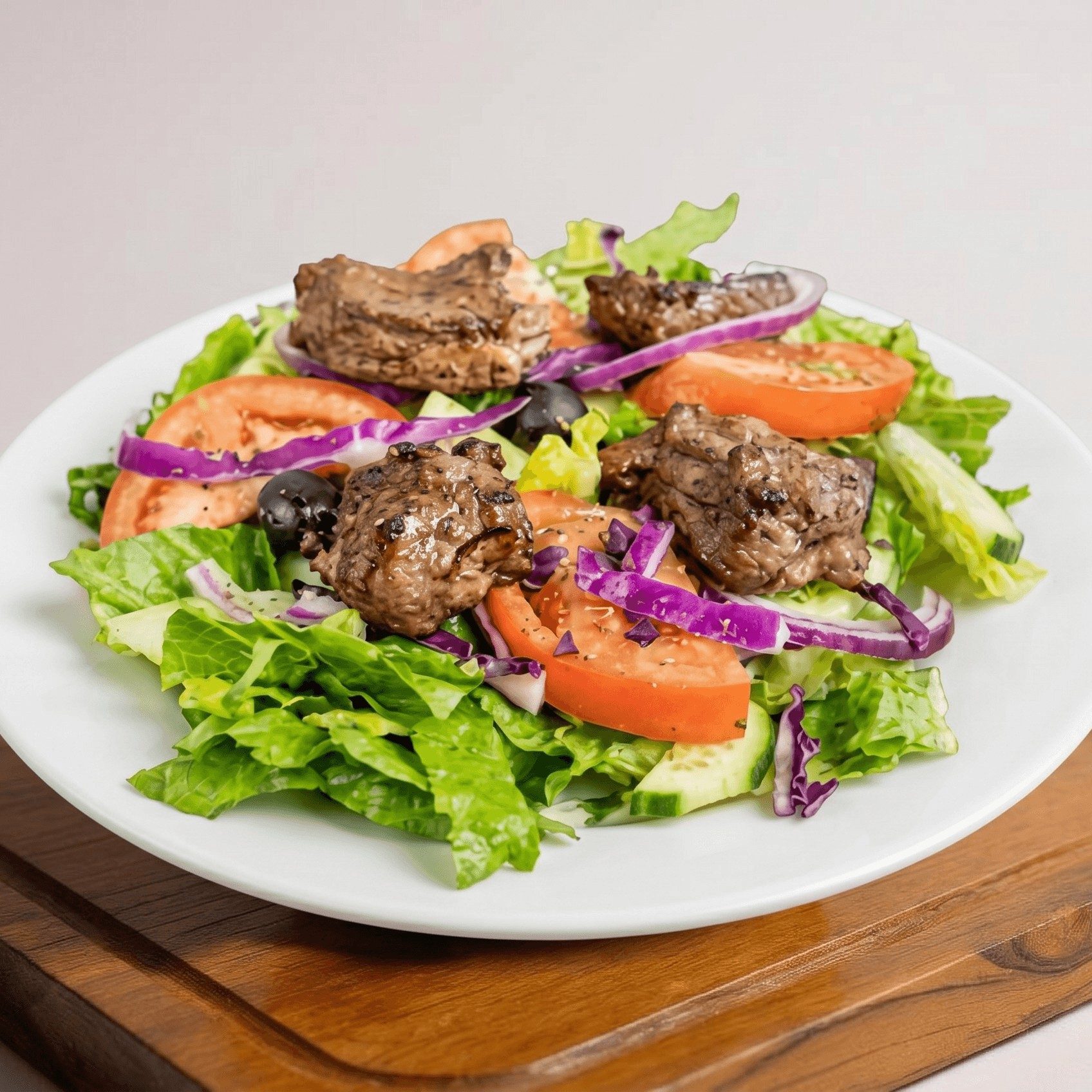 Lamb Kebab Salad.