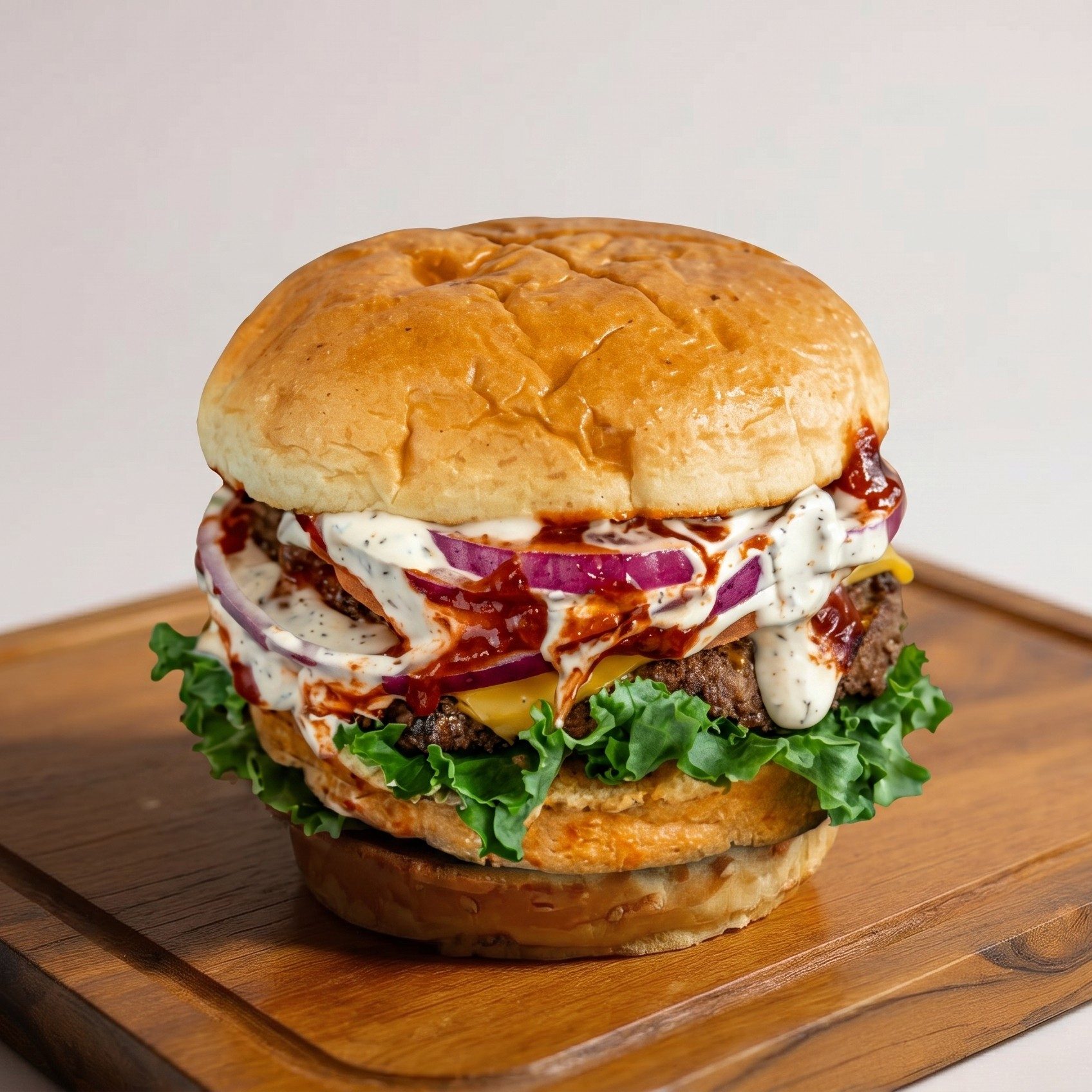 Zaffron Burger Meal (Spicy).