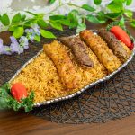Ground Chicken Kebab Rice Plate